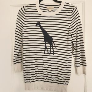 Giraffe 3/4 Sleeve Lightweight Sweater